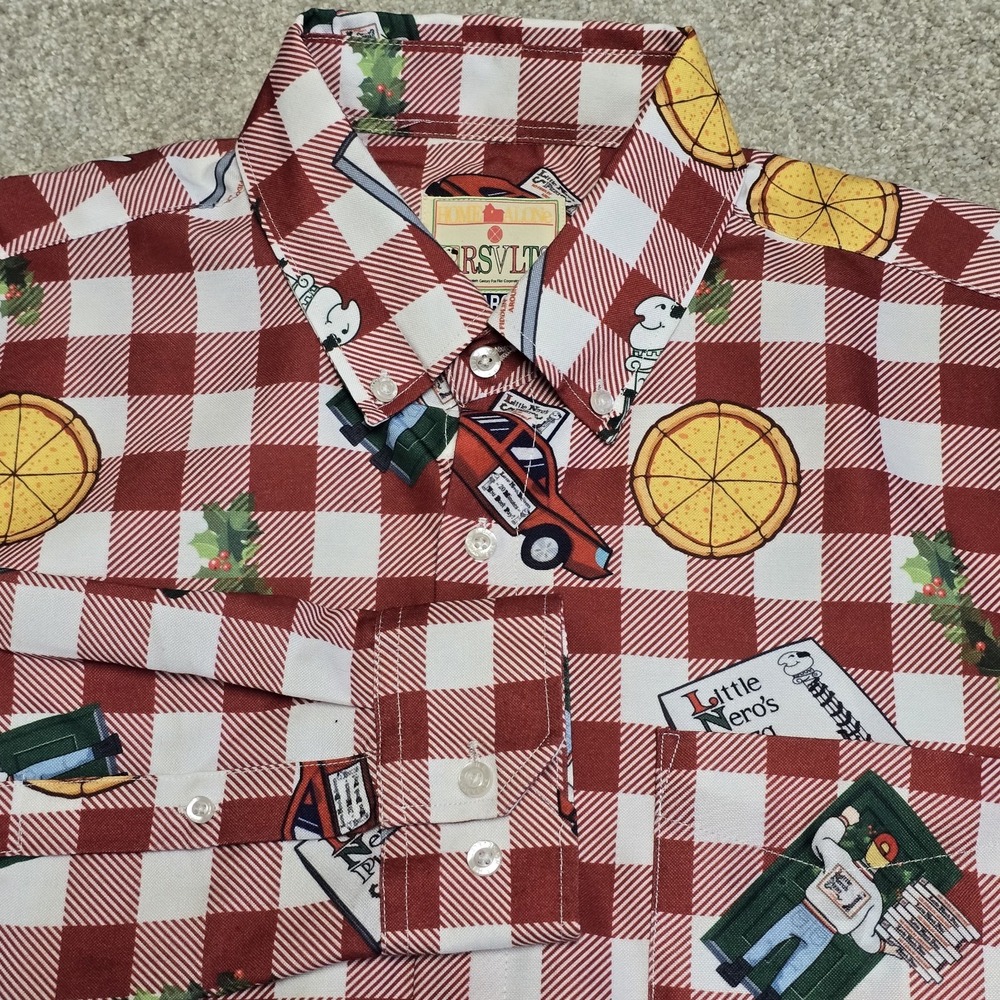 RSVLTS Home‎ Alone Movie Nero's Pizza Long Sleeve Shirt Men's Size XXL NWOT